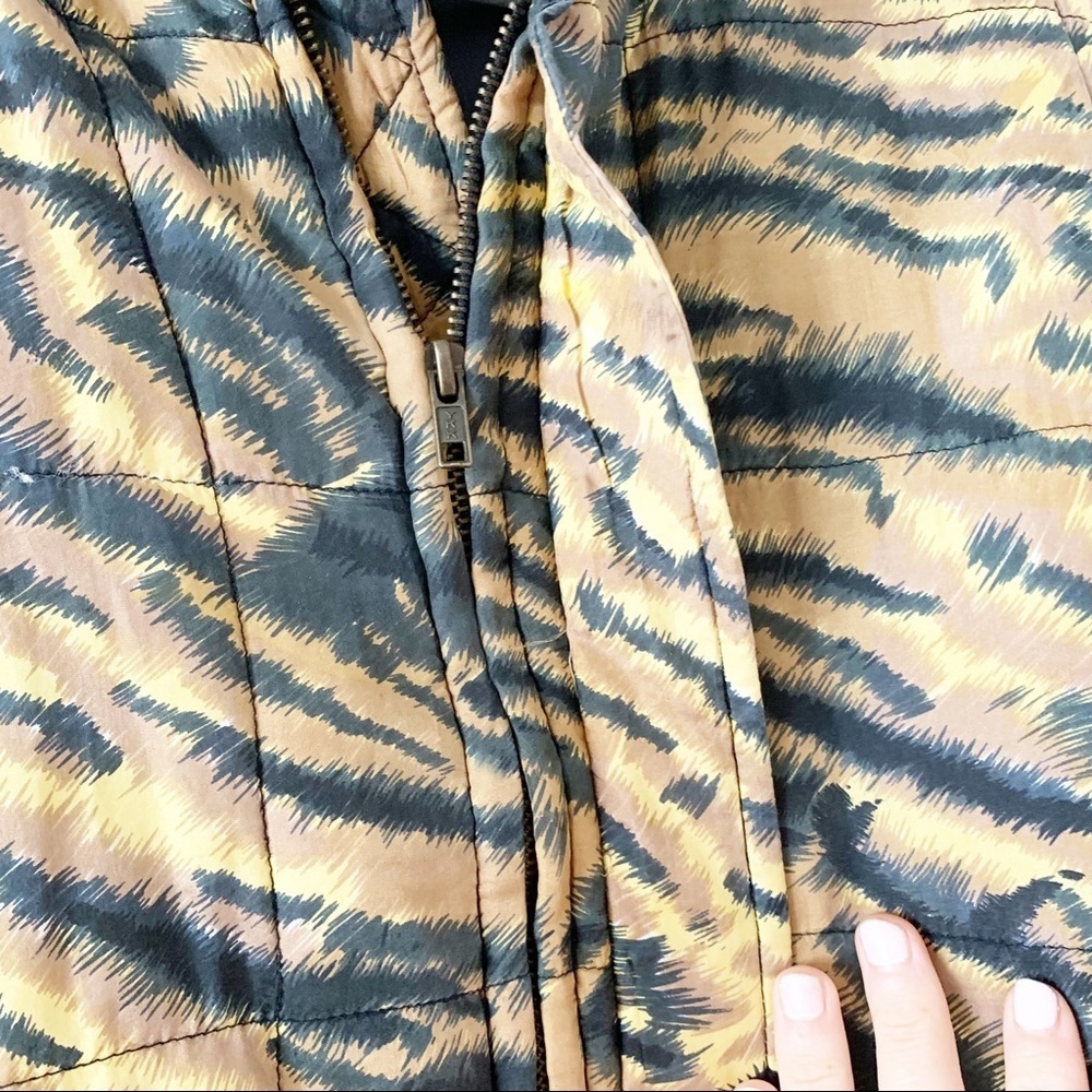 Clio Vintage 90s Animal Print Silk Jacket XL - Picture 5 of 11